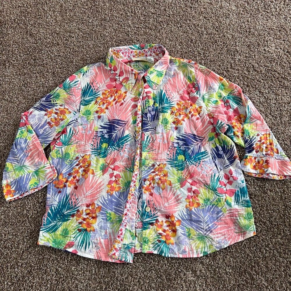 Alfred Dunner‎ Multicolor Floral Blouse